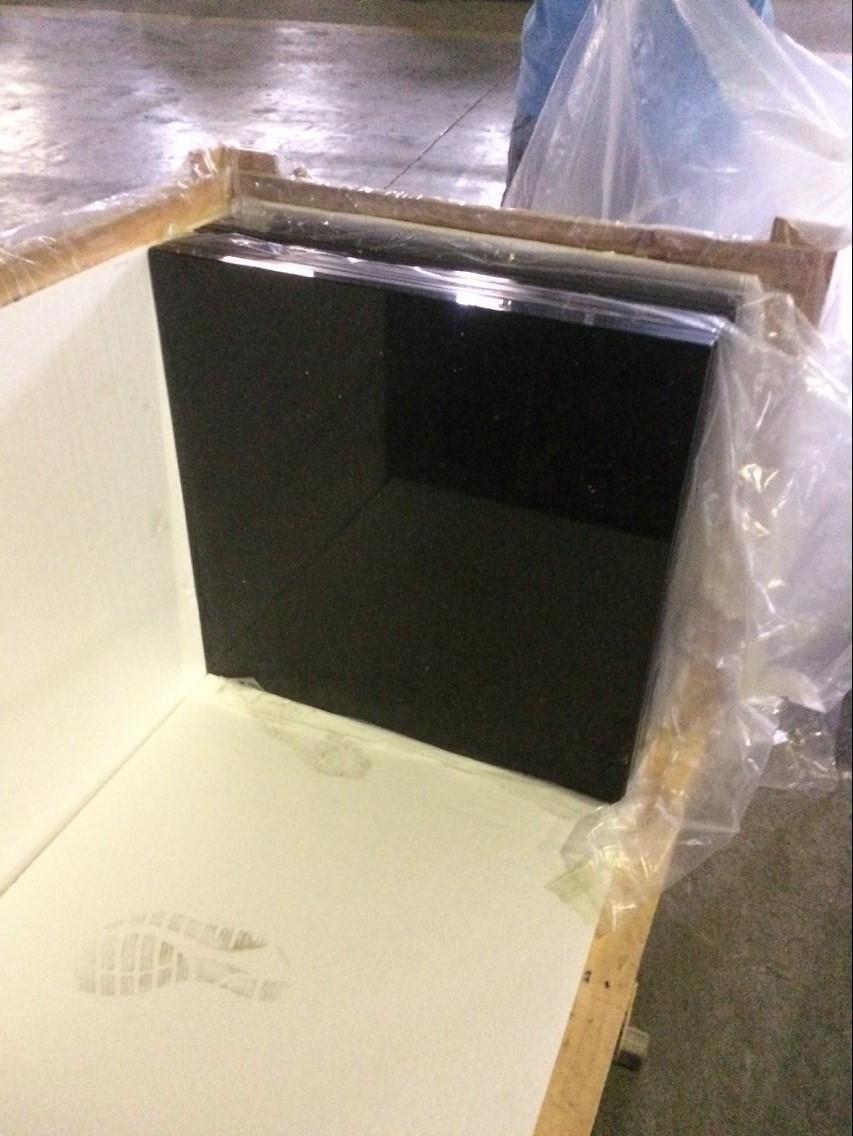 Black granite tops