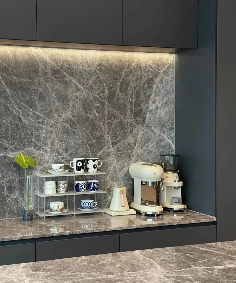 grey marble counter top