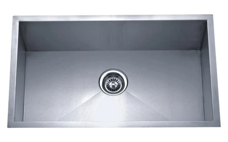 دست ساخته شده از فولاد ضد زنگ 30 درجه. سینک آشپزخانه یک نفره (HM3018)