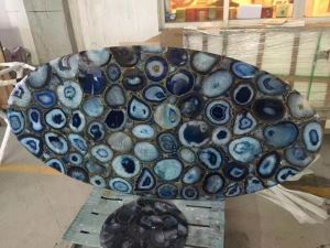 مبلمان تاپ میزهای Agate Onyx Blue