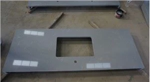 تاپ های روشویی کوارتز خاکستری روشن چین